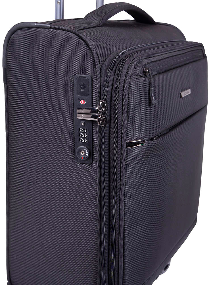 Cellini Smartcase 4 Wheel Carry On Trolley | Black