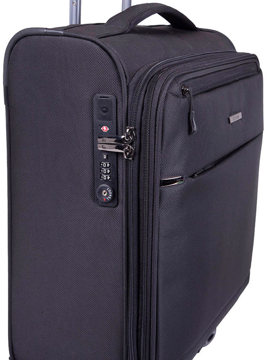 Cellini Smartcase 4 Wheel Carry On Trolley | Black
