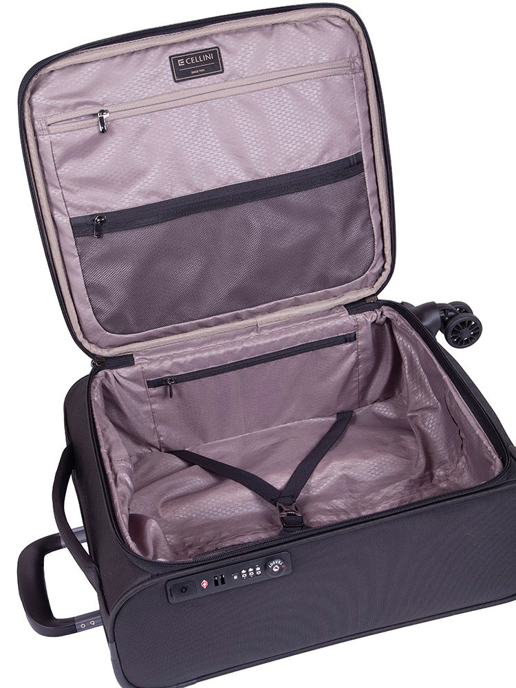 Cellini Smartcase 4 Wheel Carry On Trolley | Black