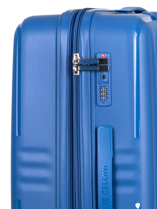 Cellini Rapido Medium 4 Wheel Trolley | Blue