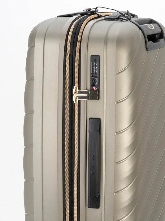 Cellini Pulse Medium 4-Wheel Trolley Case | Gold
