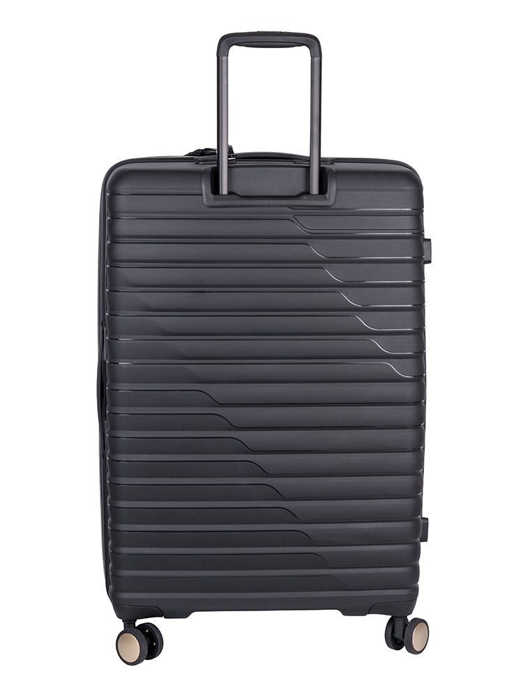 Cellini Allure Hardshell Large 4 Wheel Trolley Case | Black