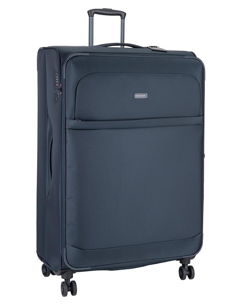 Cellini Microlite S Xtra Large 4 Wheel Trolley Case | Ink Blue