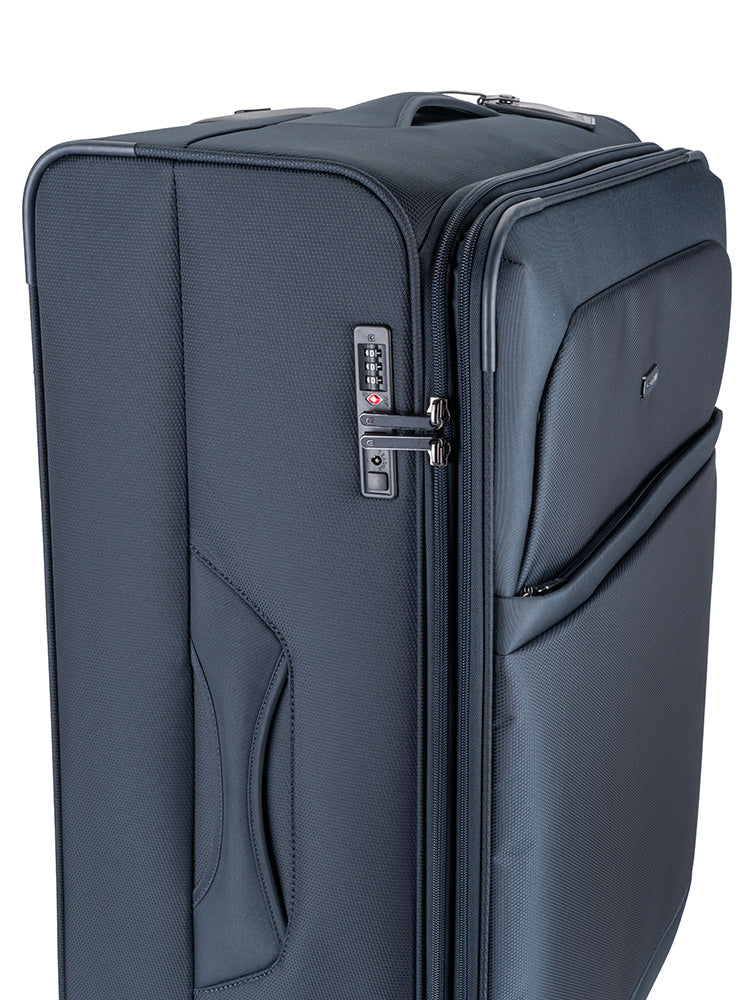 Cellini Microlite S Xtra Large 4 Wheel Trolley Case | Ink Blue