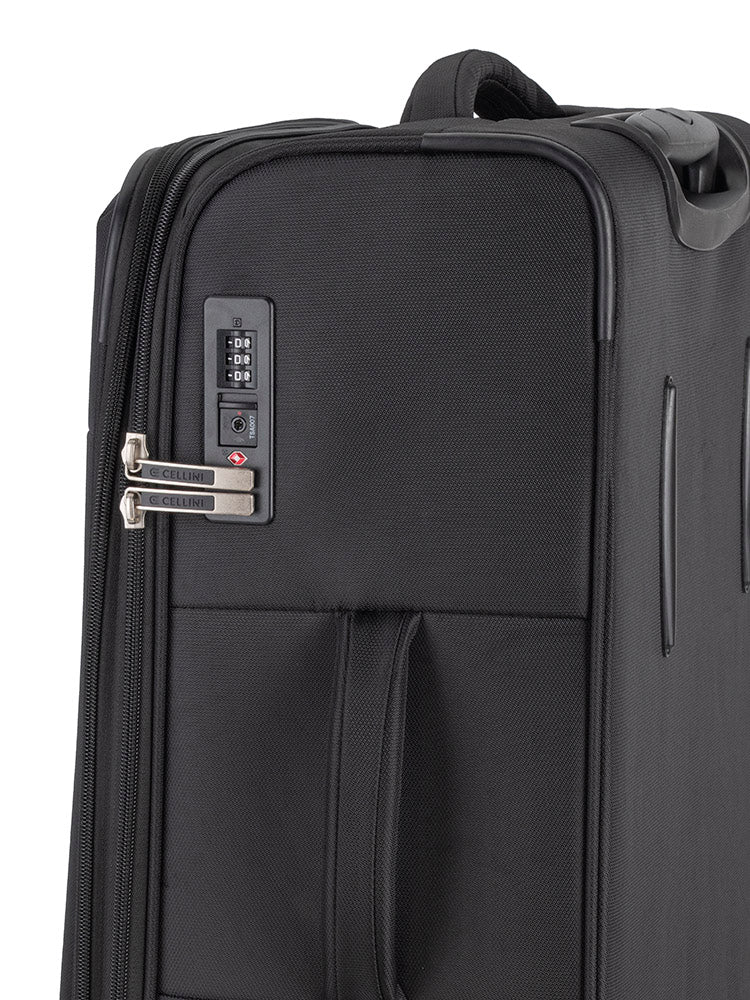 Cellini Rapido Medium 4 Wheel Trolley | Black