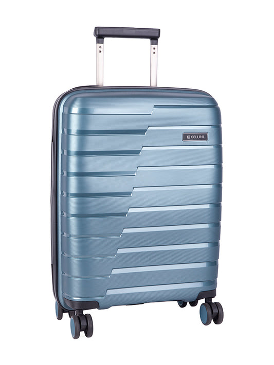 Cellini Microlite 4 Wheel Carry On Trolley | Blue