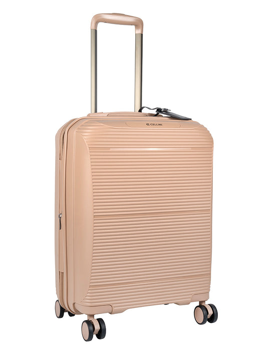 Cellini Qwest 4 Wheel Carry On Trolley | Nomad Brown