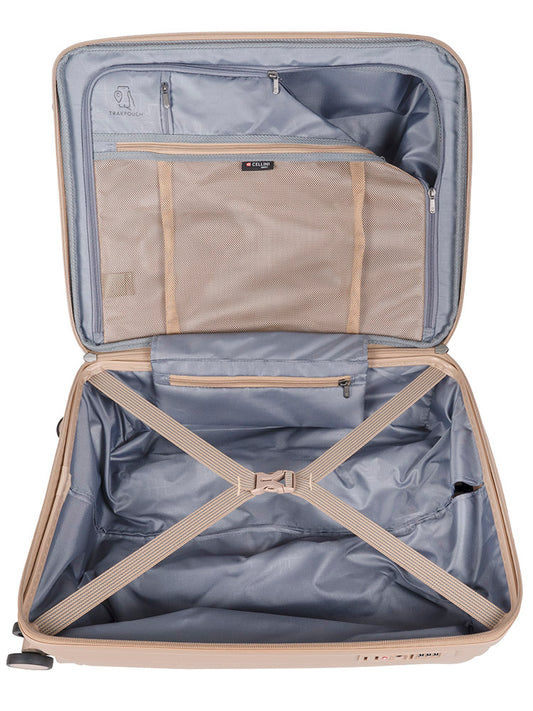 Cellini Qwest 4 Wheel Carry On Trolley | Nomad Brown