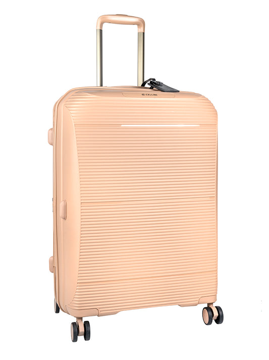 Cellini Qwest Medium 4 Wheel Trolley Case | Nomad Brown