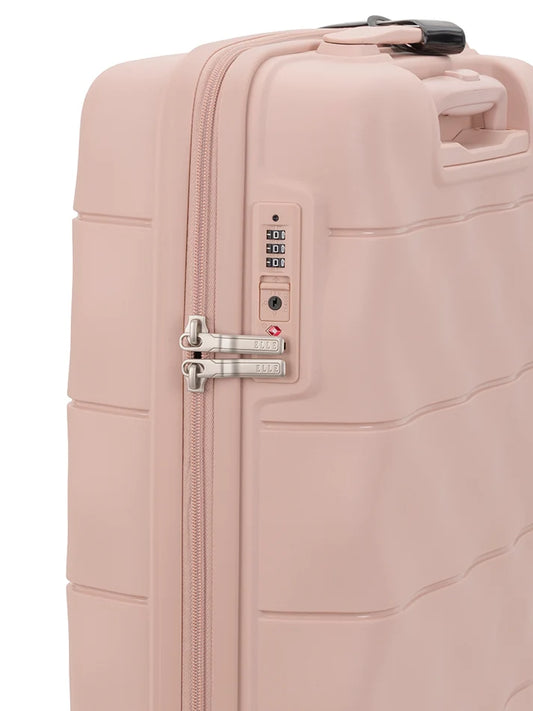 ELLE Carry-on 4 Wheel Trolley Case | Dusty Pink