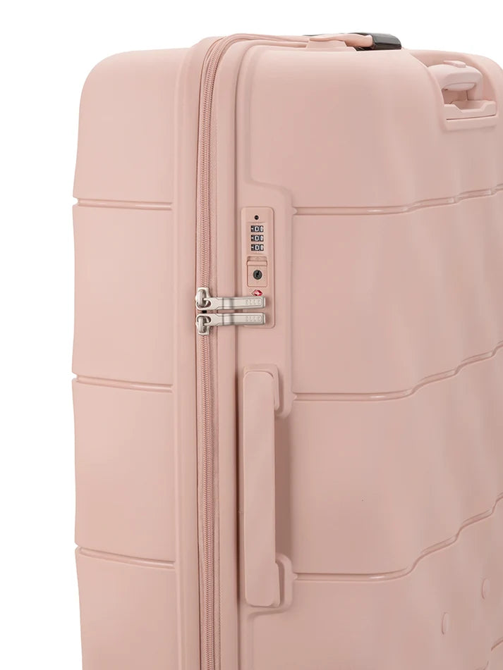 ELLE Large 4 Wheel Trolley Case | Dusty Pink