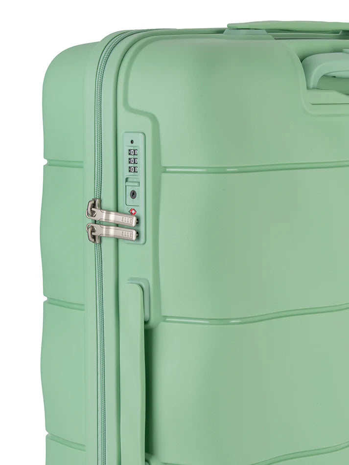 ELLE Medium 4 Wheel Trolley Case | Mint Green