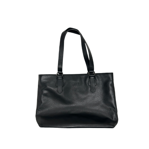 Best black leather tote online