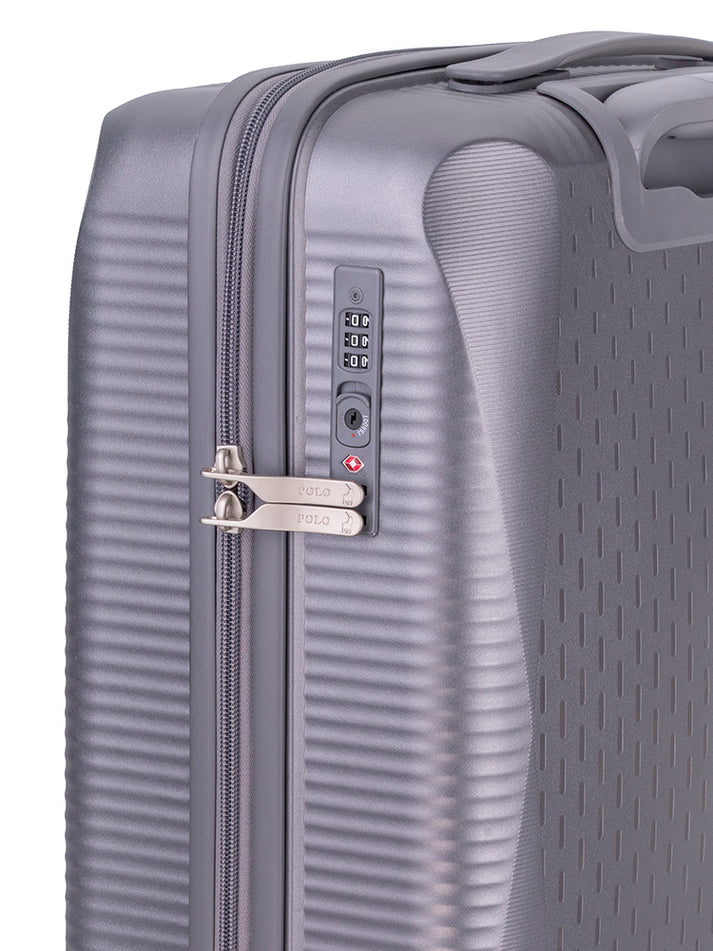 Polo Stellar Medium 4 Wheel Trolley Case | Grey