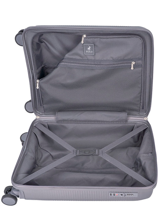 Polo Stellar 4 Wheel Carry On Trolley Case | Grey