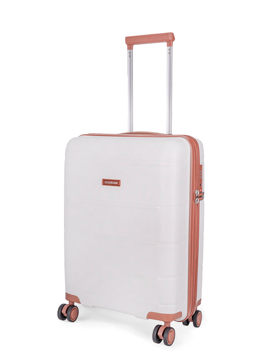 Cellini Monte Carlo Carry On 4 Wheel Trolley Case | White
