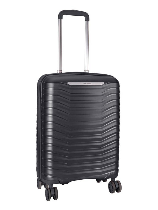 Cellini Aerotech 4 Wheel Trolley Carry On  | Black