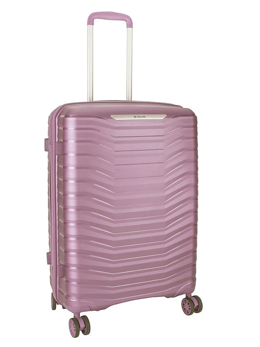 Cellini Aerotech Medium 4 Wheel Trolley Case | Pink