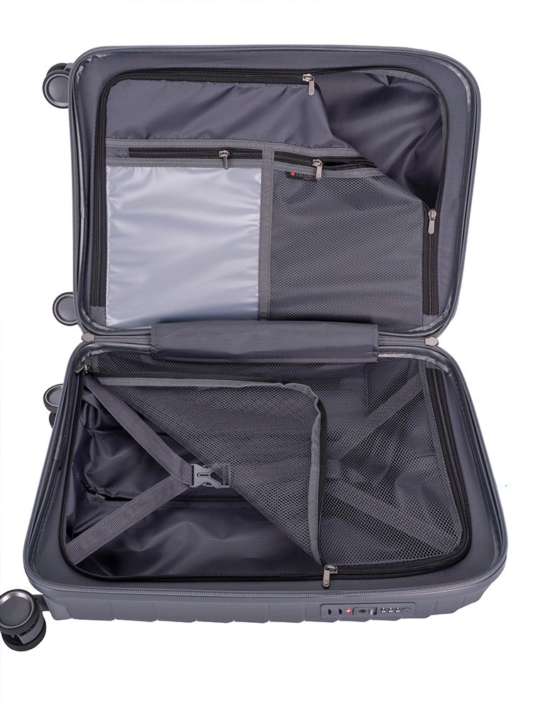 Cellini Grande 4-Wheel Carry-On Trolley Case | Grey