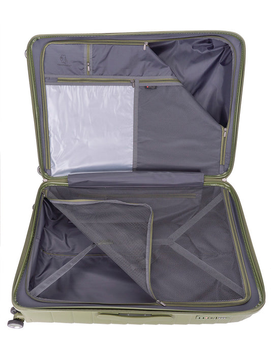 Cellini Grande Large 4 Wheel Trolley Case | Green