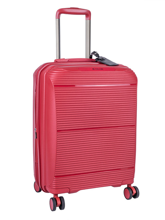 Cellini Qwest 4 Wheel Carry On Trolley | Red