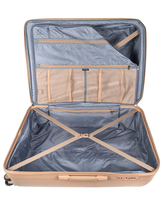 Cellini Qwest Large Volume 4 Wheel Trolley Case | Nomad Brown