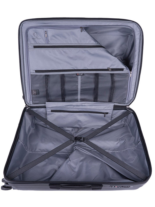 Cellini Qwest Medium 4 Wheel Trolley Case | Black