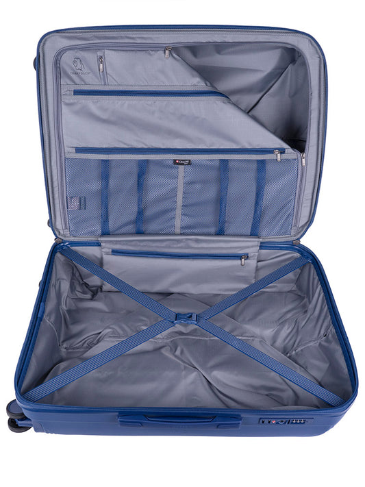 Cellini Qwest Medium 4 Wheel Trolley Case | Navy