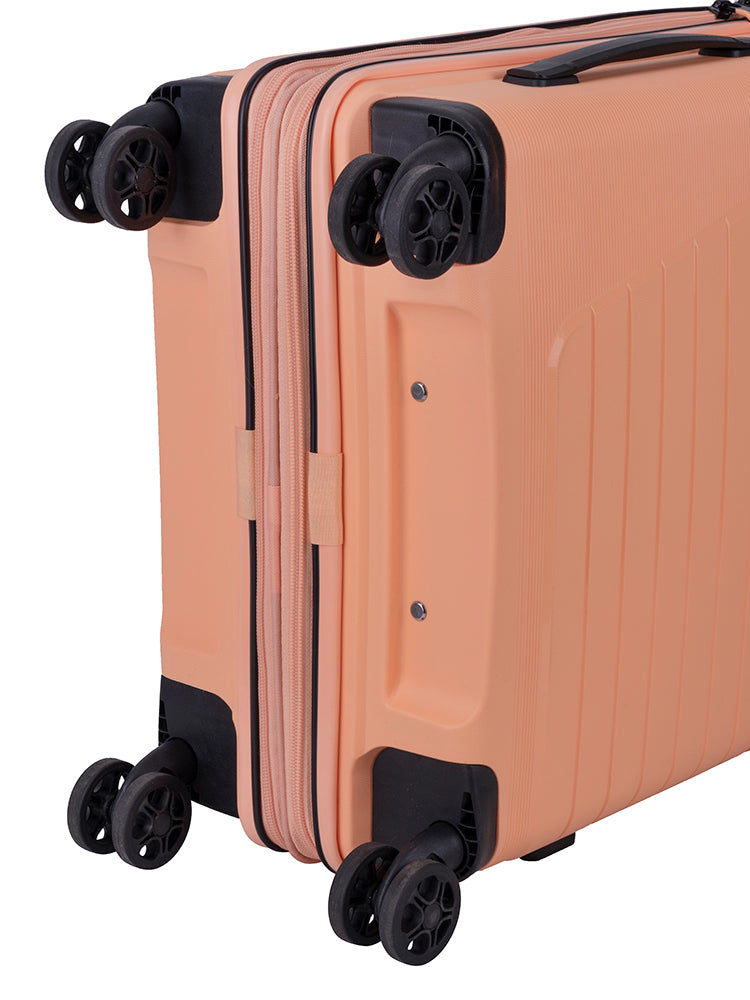 Cellini Starlite 4 Wheel Carry On Trolley | Peach Fuzz
