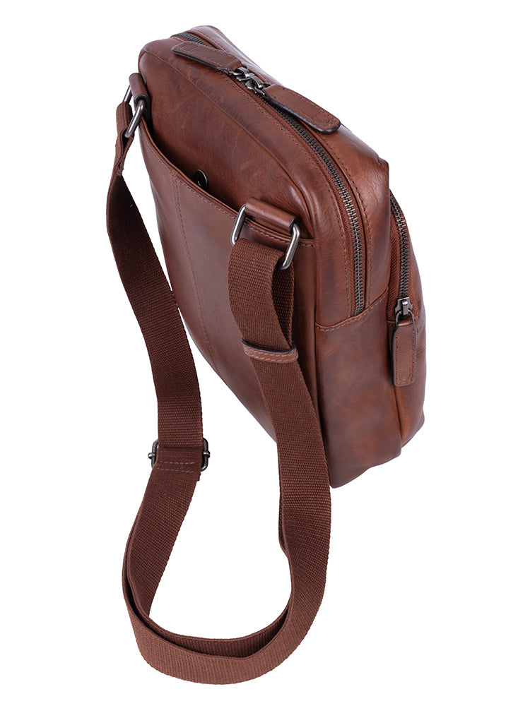 Cellini Woodbridge Large Tablet Crossbody | Brown