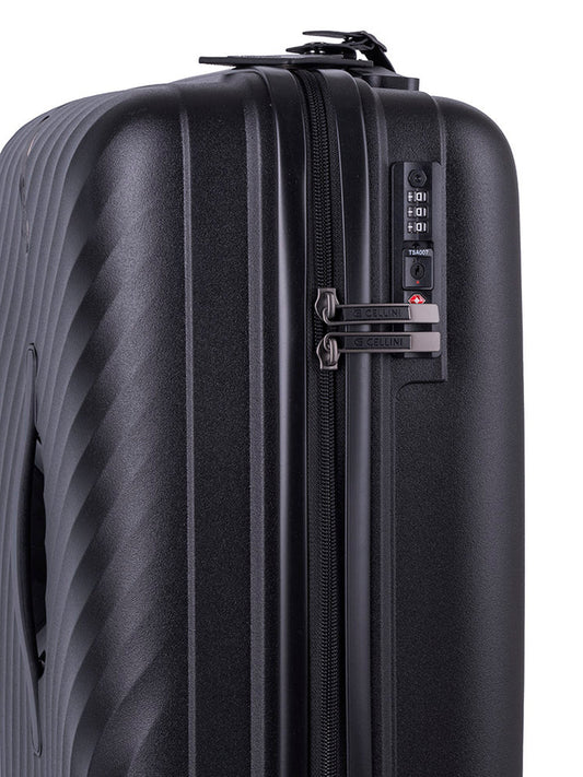 Cellini Xpedition 4 Wheel Carry On Trunk | Black
