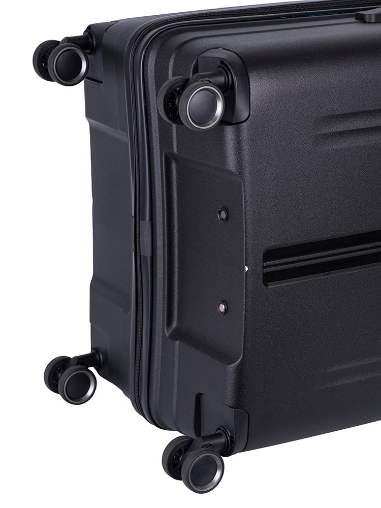 Cellini Xpedition Large Volume 4 Wheel Trolley Trunk | Black