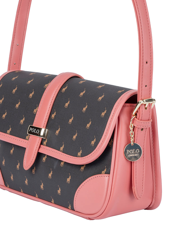Polo Kelsey Flapover Shoulder Bag | Brown