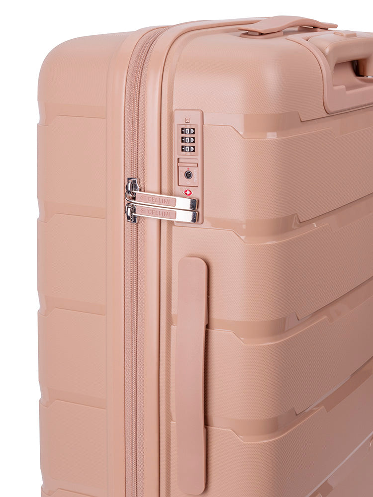 Cellini Rapido Medium 4 Wheel Trolley | Beige