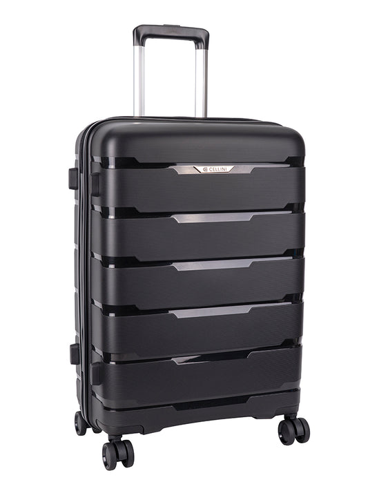 Cellini Rapido Medium 4 Wheel Trolley | Black