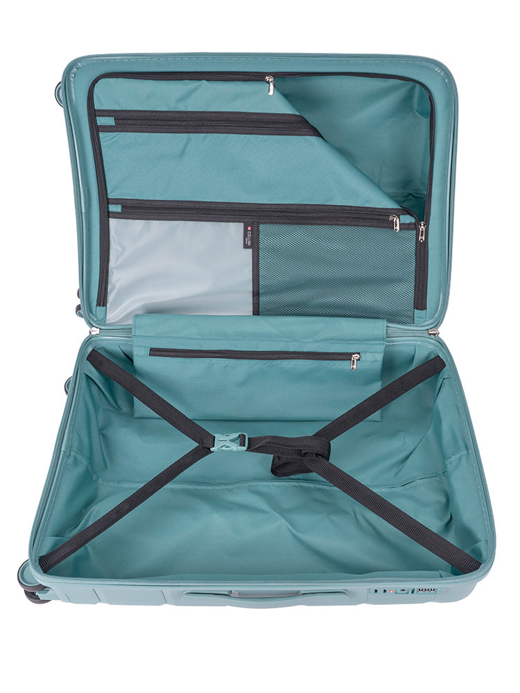 Cellini Rapido Medium 4 Wheel Trolley | Blue