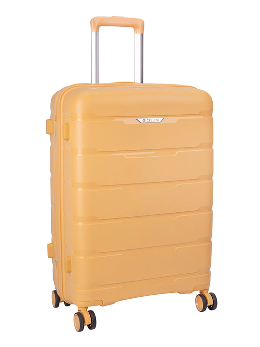 Cellini Rapido Medium 4 Wheel Trolley | Yellow