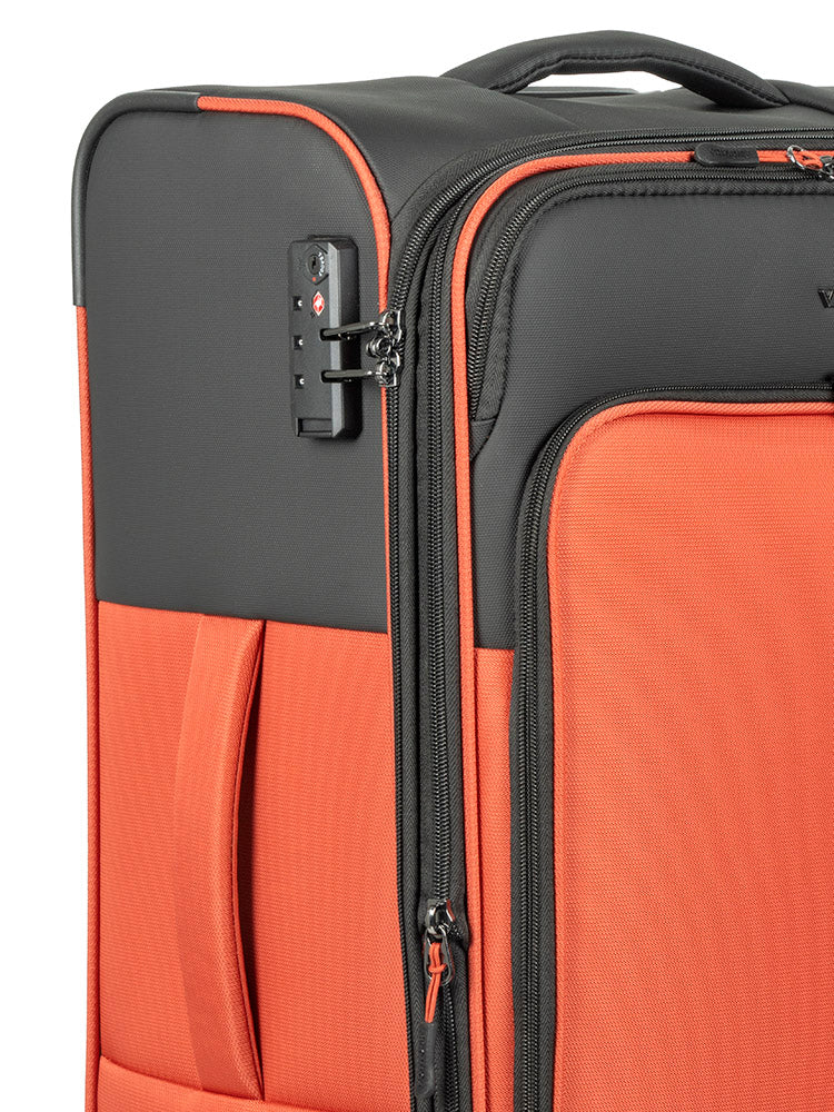 Voyager On The Go Medium 4 Wheel Trolley Case | Rust