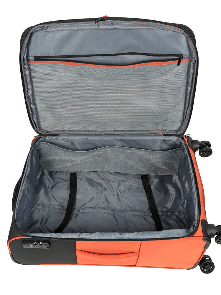 Voyager On The Go Medium 4 Wheel Trolley Case | Rust