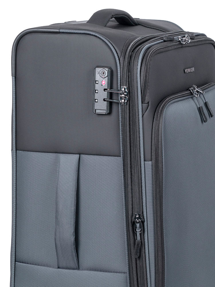 Voyager On The Go Medium 4 Wheel Trolley Case | Sage