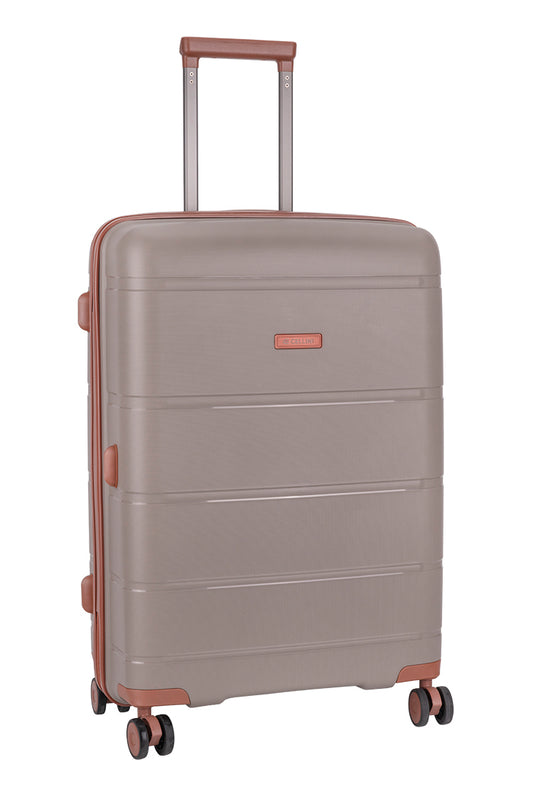 Cellini Monte Carlo Medium 4 Wheel Trolley Case | Moccha