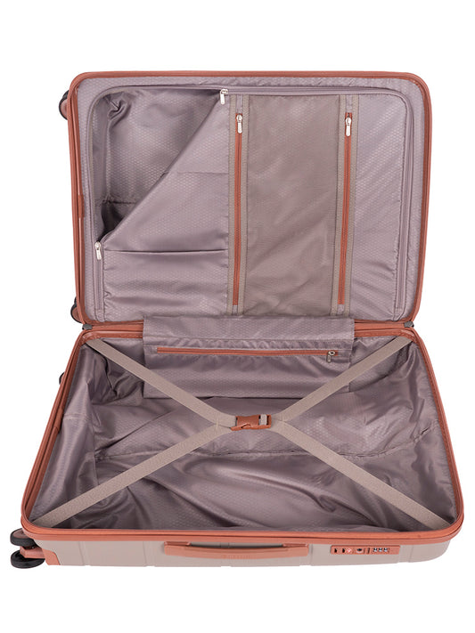 Cellini Monte Carlo Medium 4 Wheel Trolley Case | Moccha