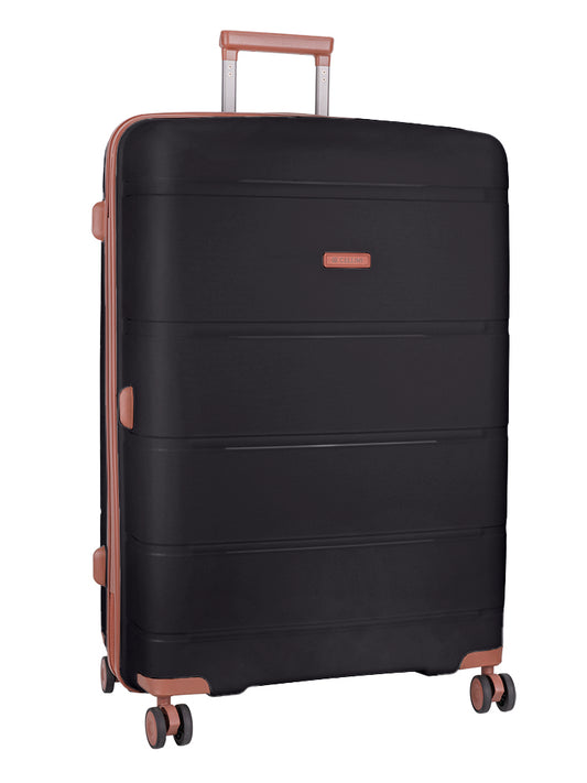 Cellini Monte Carlo Large 4 Wheel Trolley Case | Black