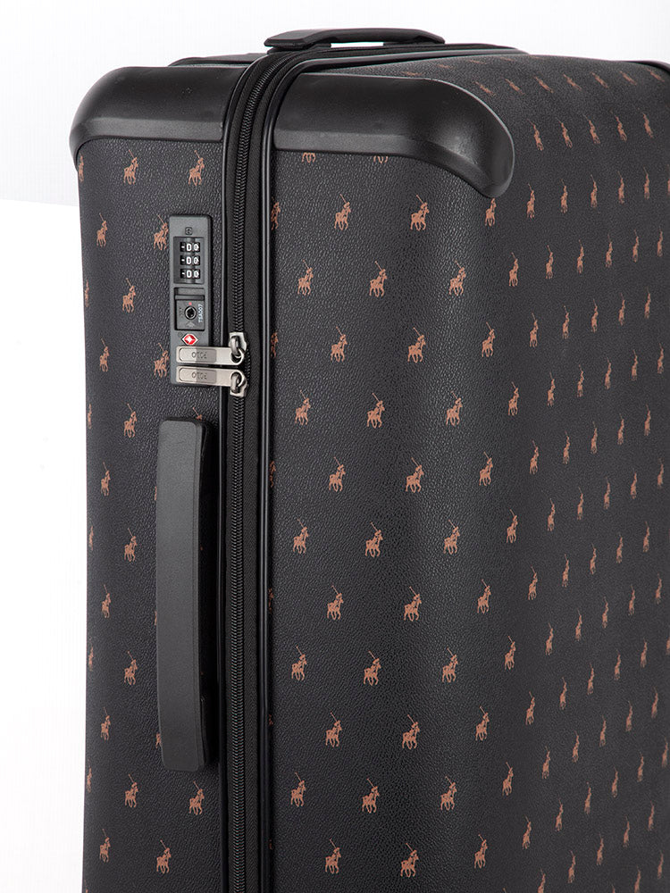 Polo Double Pack Large 4 Wheel Trolley Case | Black