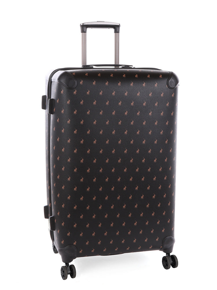 Polo Double Pack Large 4 Wheel Trolley Case | Black