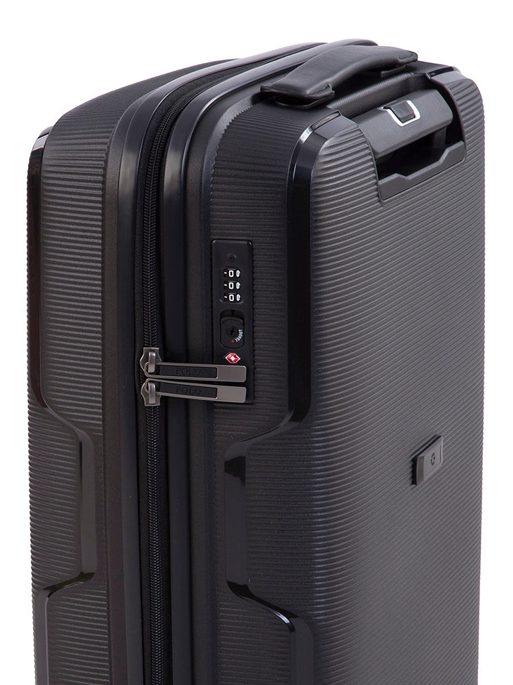 Polo Eco Horizon 4 Wheel Carry On Trolley | Black