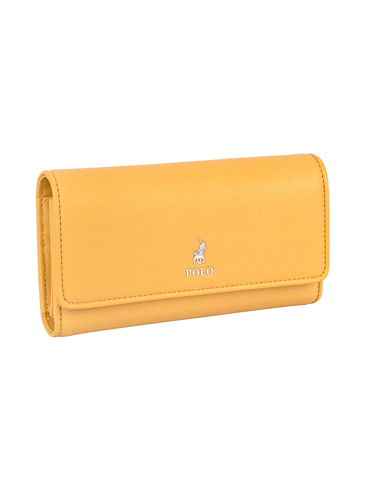 Polo Lyon Trifold Purse | Yellow