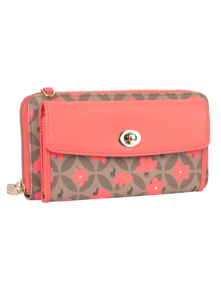 Polo Meadow Phone Sling | Coral
