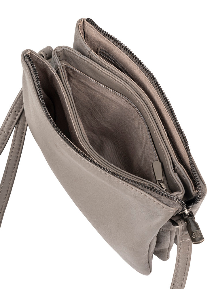 Cellini Diva Tuscany Multi Compartment Sling | Taupe Grey