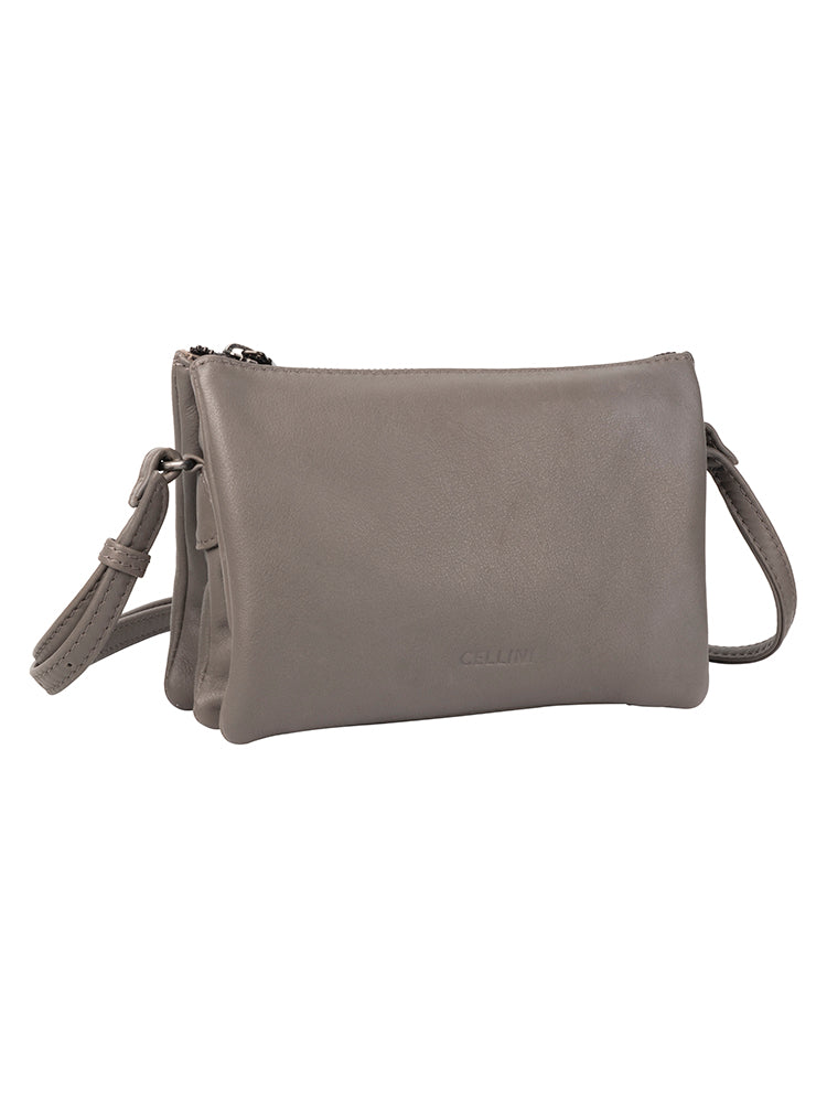 Cellini Diva Tuscany Multi Compartment Sling | Taupe Grey
